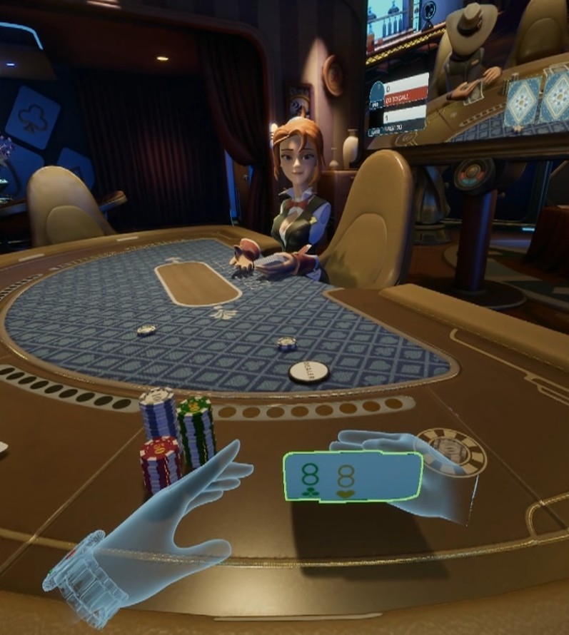 VR德州扑克游戏操作优化_德州扑克小游戏在线玩_Lucky Night Texas Holdem VR VR游戏开发交互设计
