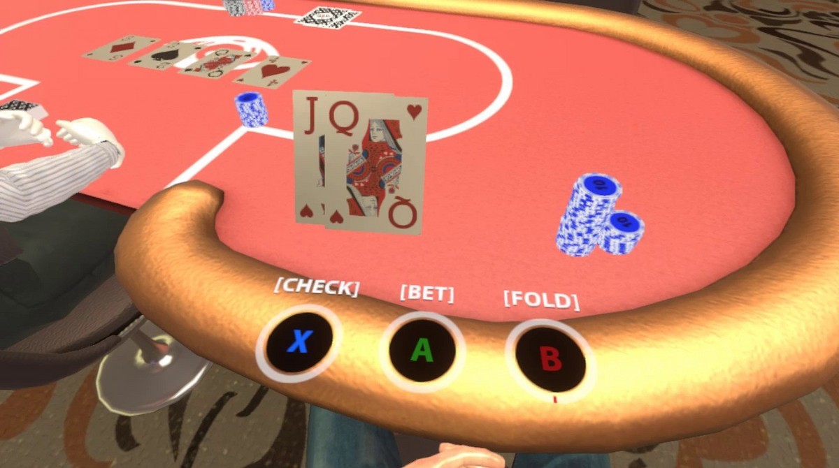 德州扑克小游戏在线玩_Lucky Night Texas Holdem VR VR游戏开发交互设计_VR德州扑克游戏操作优化