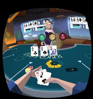 德州扑克游戏开发_Lucky Night Texas Holdem VR VR游戏开发交互设计_VR德州扑克游戏操作优化